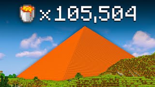 Construimos una Pirámide Usando Solo Lava en Minecraft