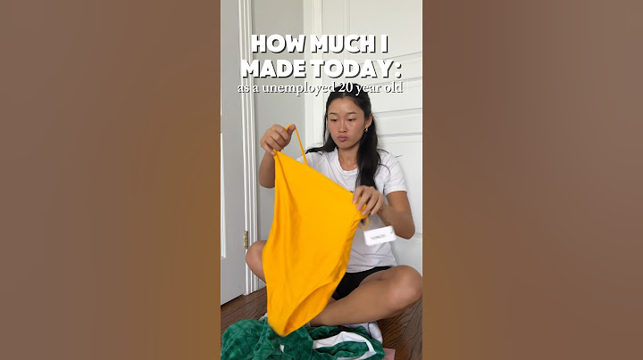 how much $$$ i made in a day as a unemployed 20 year-old! #shorts