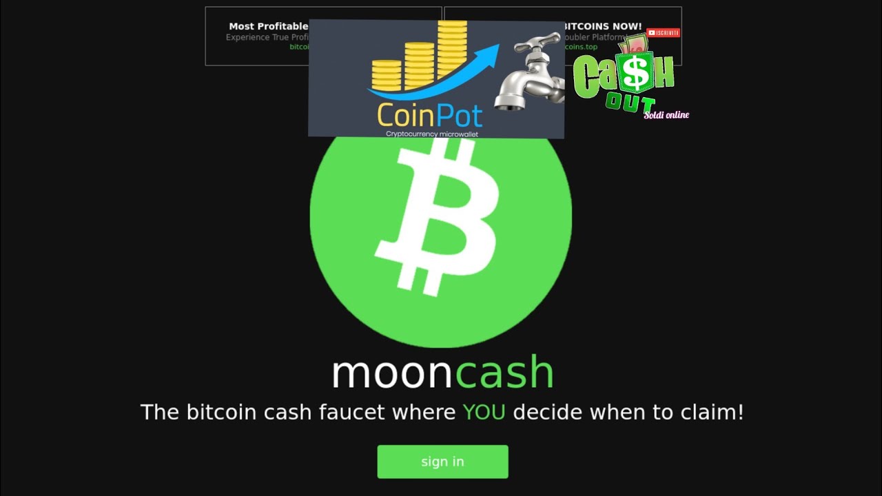 bitcoin cash faucet for coinpot