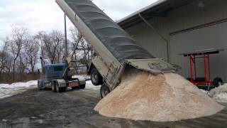 Delivery of 28 tons of Rock Salt.