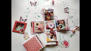 #ExplosionBox #PersonalizedGifts Explosion box flip through | Page Detailing | Paperlollipop