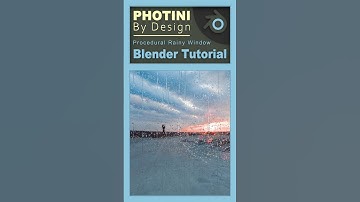 Procedural Rainy Window Material - Blender Tutorial #blender #blender3d #blendertutorial