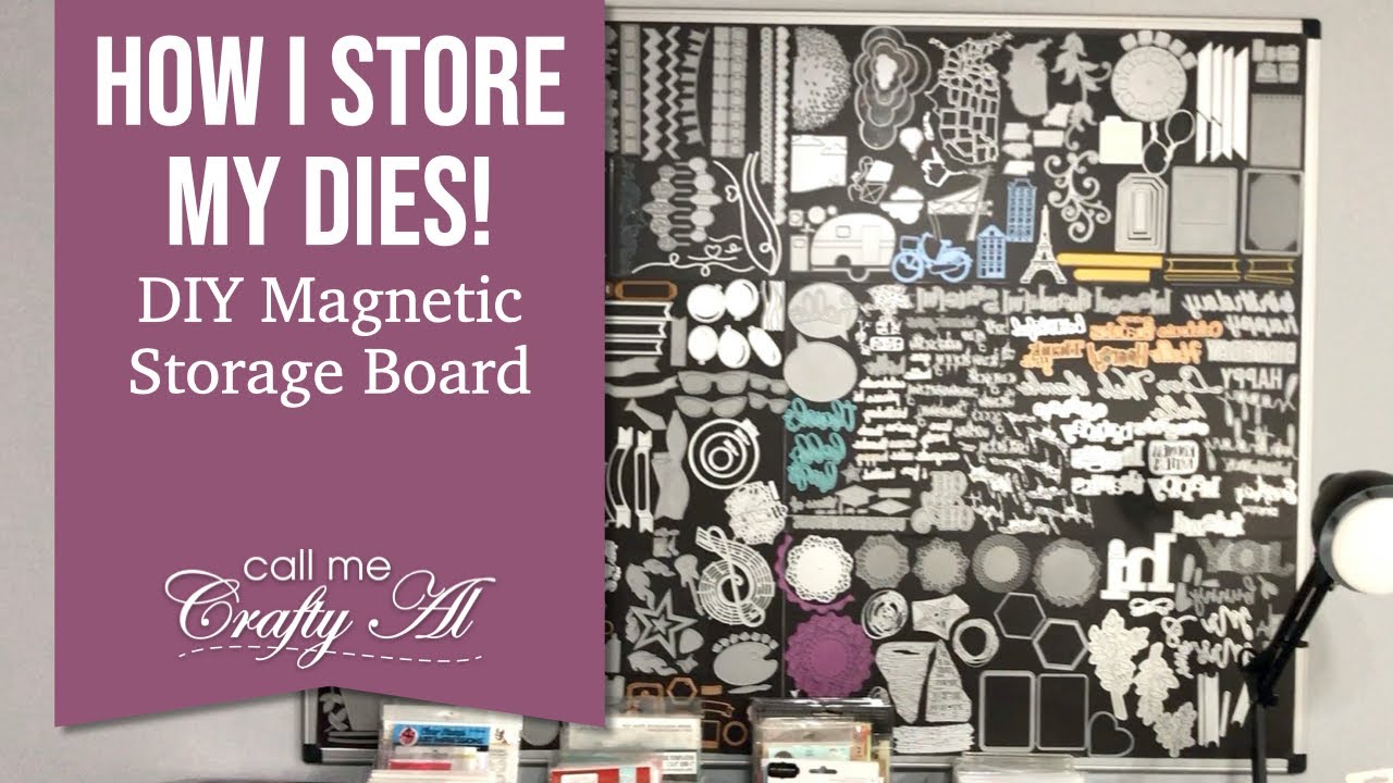 DIY Magnetic Die Storage Board, How I Store My Dies