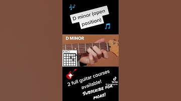 D minor chord (in open position). #guitar #guitarlesson #music #guitarchords#musictheory