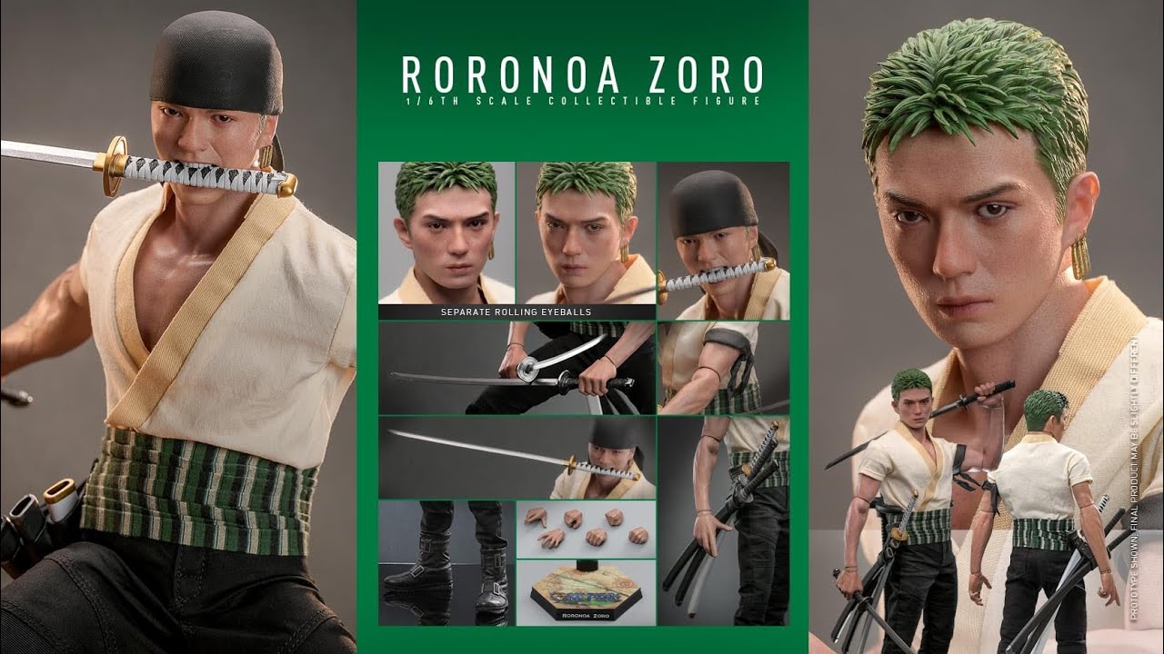 1/6 Sixth Scale Figure: Roronoa Zoro One Piece (Netflix) 1/6 Action Figure  by Hot Toys