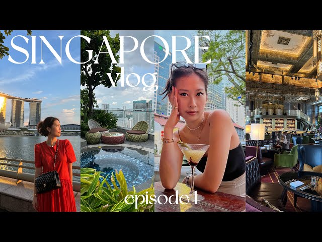 SINGAPORE TRAVEL VLOG EP 1| exploring the city, trying local food, & valentine's day date! class=