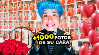 BROMA A MI NOVIA PEGUÉ +1.000 FOTOS DE SU CARA EN LA HABITACION !! || Ali Izquierdo