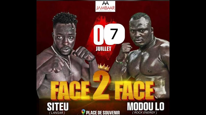 Direct premier face to face modou lo vs siteu place du Souvenir