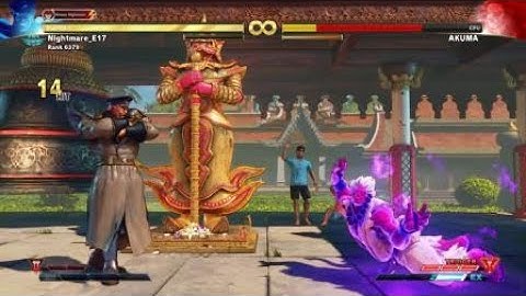 STREET FIGHTER V Arcade edition M.Bison V trigger 2 Combo