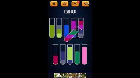 Water Sort Puzzle - Color Liquid Sorting Game Level 858 Solution