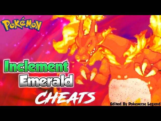 Pokemon Inclement Emerald EX - Gameboy Advance GBA with Cheat