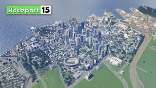 This is the BEST Downtown Ive Ever Built | Cities Skylines : Rockport 15