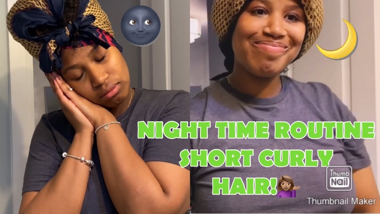 HOW I SLEEP WITH SHORT | CURLY HAIR! ������������♀️ - YouTube