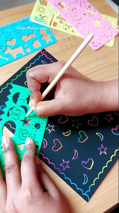 Diy Scratch Paper Art Bookmarks Kids: Magic Rainbow Diy Bookmark