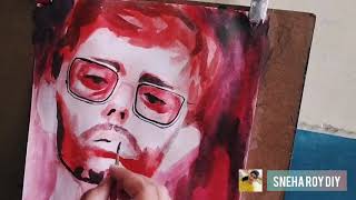 Yalgaar Carryminati Painting  || CARRYMINATI DRAWING|| Water colour painting #Carryminati