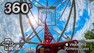 CAN YOU SURVIVE THE LOOP? 😱 Sky Scream 360 VR Roller Coaster 🟥 8K HDR Ultimate Vision Pro Immersion