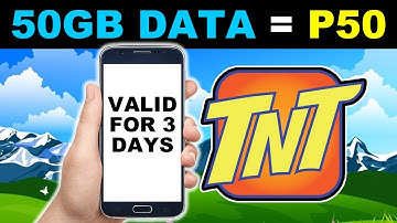 50gb data 50 pesos TNT promo - Alldata50