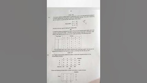 linear programming old question paper msc 3rd semester
