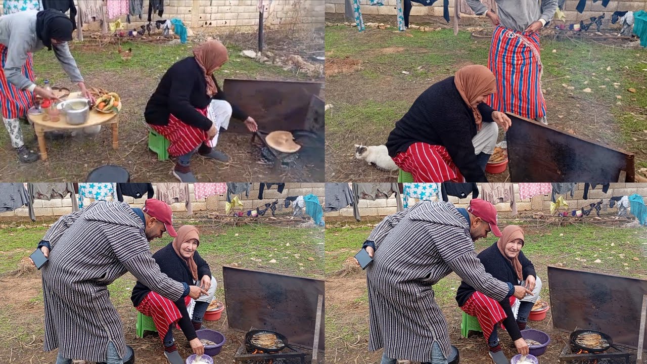 ميمتي عندي جات وعلى الكانون ،طيبات وبنياتي شحال فرحات😍