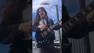 AC/DC - Touch Too Much (Demo) live by Angus Young street performer! | No Bull