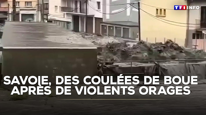Savoie : des coulées de boue après de violents orages｜TF1 INFO