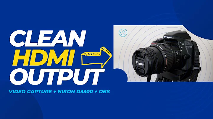 2022 Tutorial: How to Get a Clean HDMI Output on Nikon D3300 (Easy Mode)