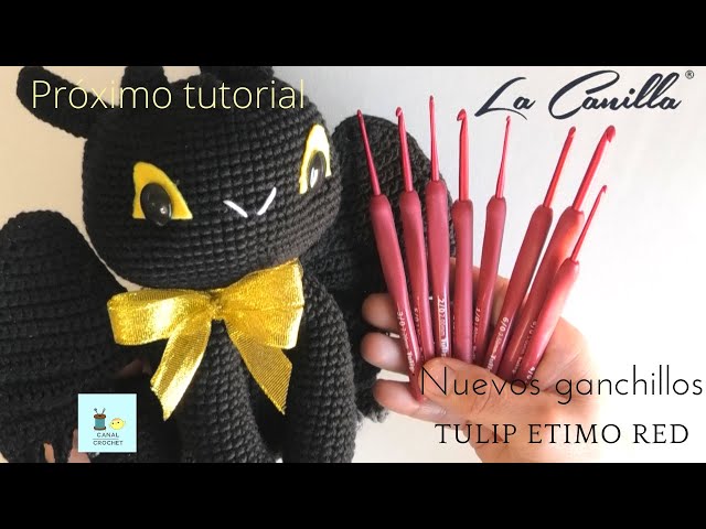Crochet Tulip Etimo Red 4,50 Mm - Poignée Soft Grip - Pour Crochet Confortable