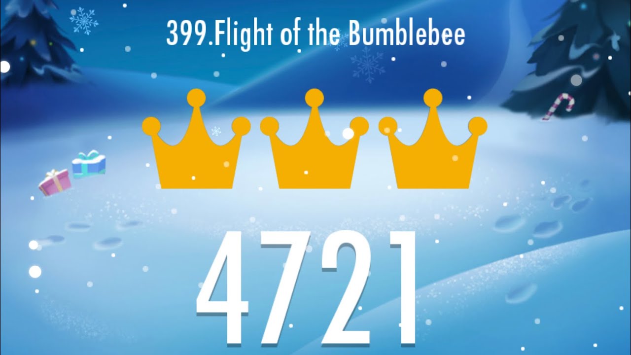 Piano Tiles 2 - Flight of the Bumblebee 4721 score, LEGENDARY World Record!!!