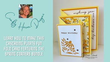 Cascading Pleats Fun Fold Card