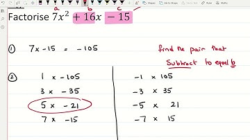 Factorising Harder Quadratics (Easiest Method)