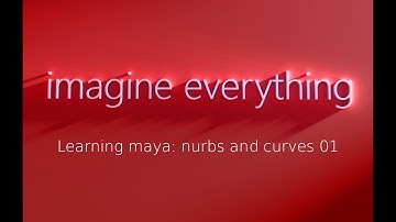 learning maya curves and nurbs