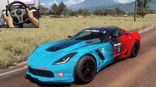 2017 Formula Drift # 357 Chevrolet Corvette z06 - Forza Horizon 5 - PXN V9 Steering Wheel