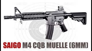 Saigo Defense M4 Cqb Arma De Airsoft De Muelle 6Mm