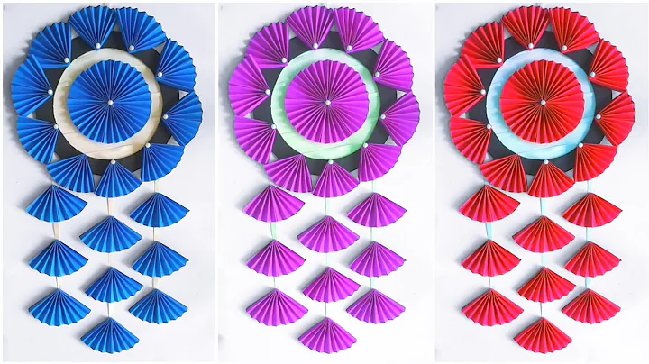 Easy and Quick Paper Wall Hanging Ideas / A4 sheet Wall decor / Cardboard Reuse /Room Decor DIY