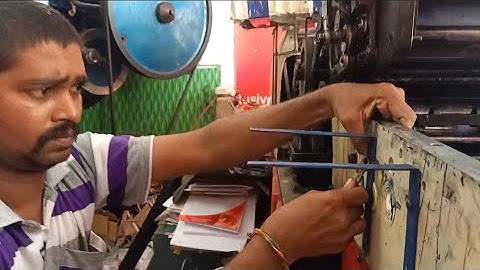 How to make ink stand on hamada 800 offset printing machine