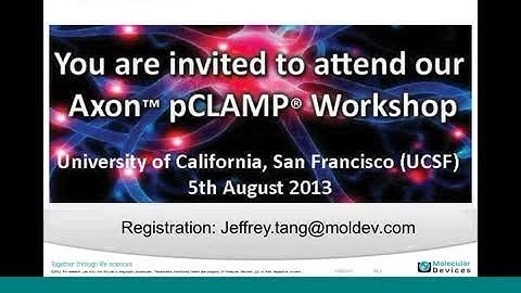 Getting the most out of pCLAMP webinar