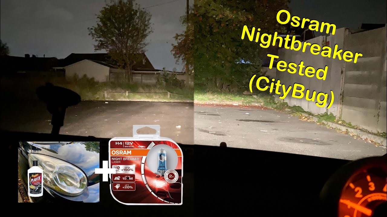 Best Headlight Bulb? Osram Nightbreaker H4 Tested + Are Polished Headlights  Brighter? 