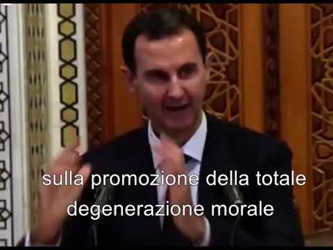 Bashar Al-Assad: il neoliberalismo si basa sulla «degenerazione morale totale»