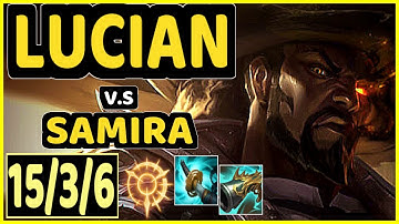 ALTEC (LUCIAN) vs SAMIRA - 15/3/6 KDA BOTTOM ADC GAMEPLAY - NA Ranked DIAMOND