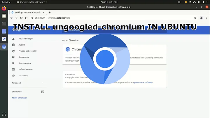 INSTALL ungoogled chromium IN UBUNTU