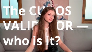 The CUDOS VALIDATOR — who is it?