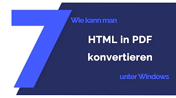 Wie kann ich eine HTML Datei als PDF speichern?