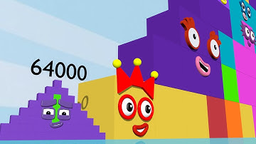 New Meta Numberblocks StepSquad Standing Tall 1 vs 500 vs 64,000,000 Numberblocks Numbers Pattern