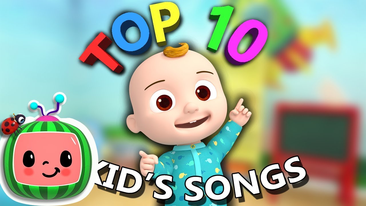 Top 10 Popular Kids Songs + More Nursery Rhymes & Kids Songs - CoComelon's Banner