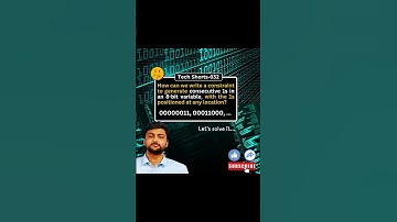 Generating Consecutive 1s in an 8-bit Variable #constraints #vlsi #navneettechshorts #vlsi #coding