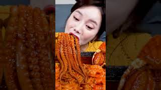 [Mukbang Shorts] 낙지다리 🐙 볶음 짬뽕 먹방 레시피 쇼츠 Octopus Legs Jjamppong Seafood Recipe ASMR Ssoyoung