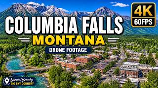 Columbia Falls, MONTANA / 4K 60fps Drone Footage
