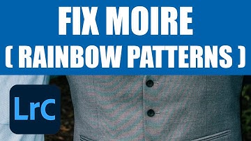 LIGHTROOM TUTORIAL - Fix rainbow patterns on clothing and fabric, using the Moiré tool