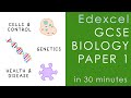 All of edexcel biology paper 1 in 30 minutes  gcse science revision
