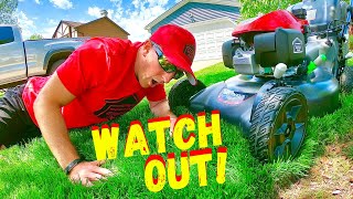 BEFORE YOU MOW A NEWLY SEEDED LAWN, WATCH THIS!